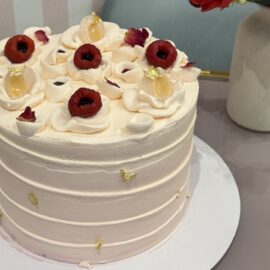 layer cake framboise litchi