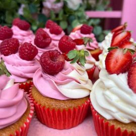box : cupcakes fruits rouges