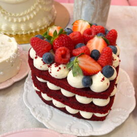 nude velvet cake