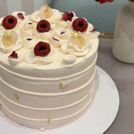 layer cake framboise litchi